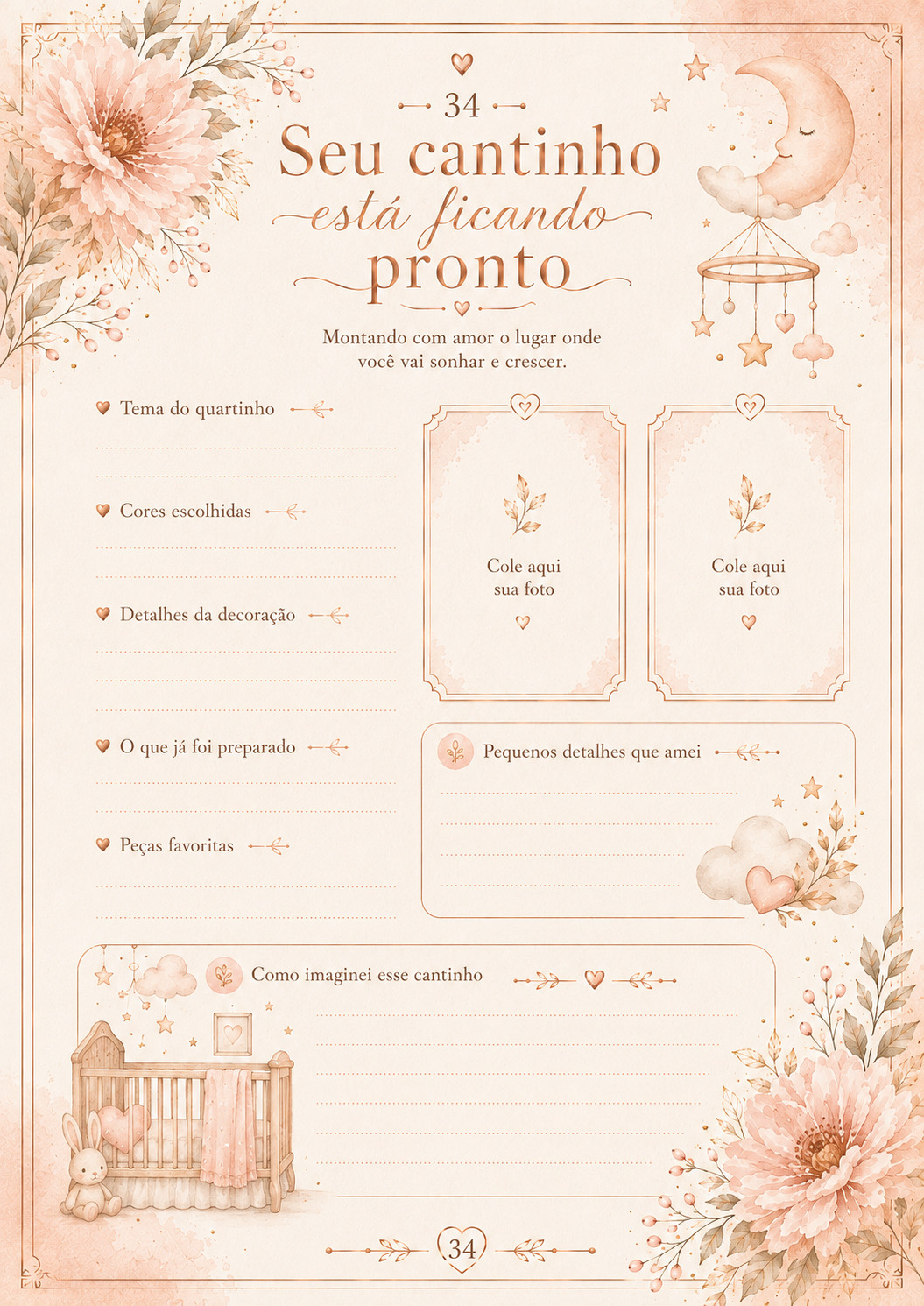 Página de preparação para maternidade