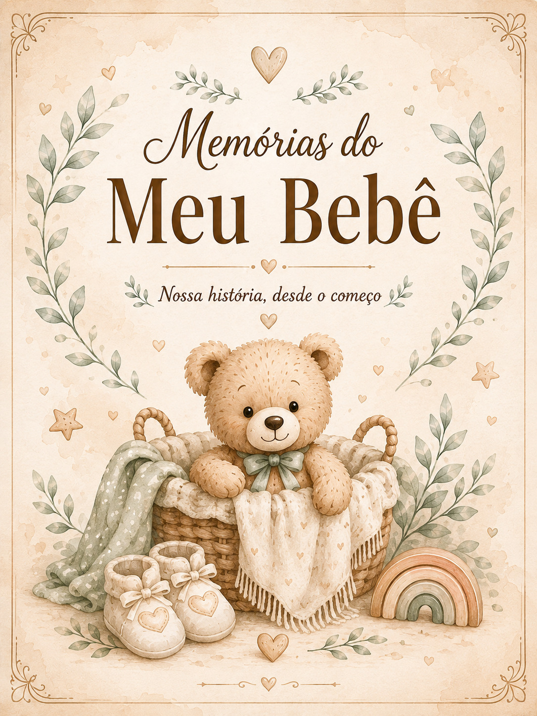 Página do diário Memórias do Meu Bebê