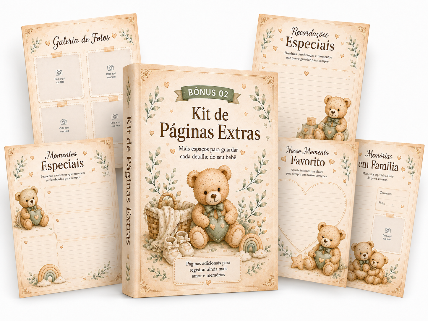 Mockup Bônus 02 - Kit de Páginas Extras