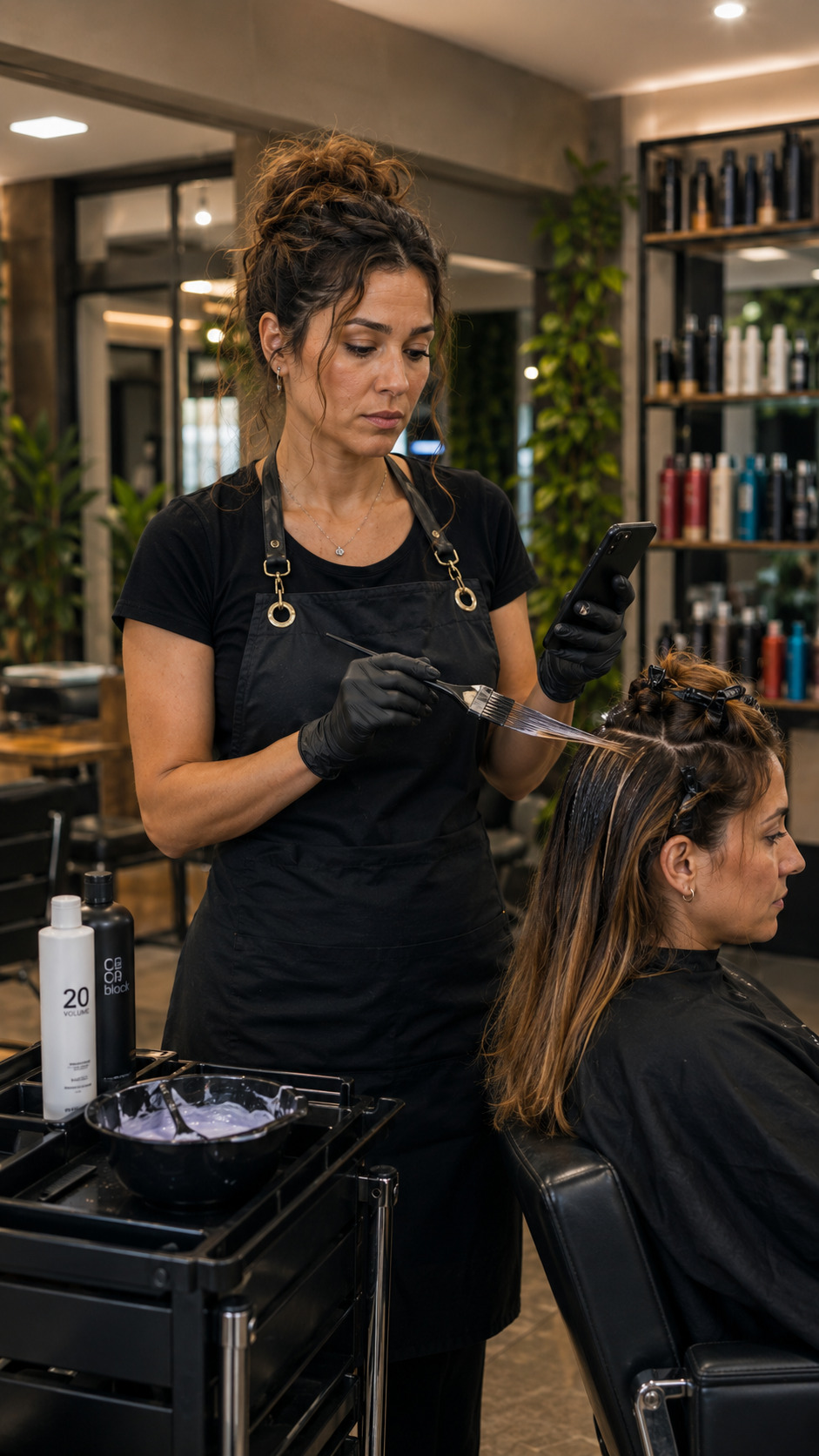 Clientes demonstrando preferência por uma profissional do salão